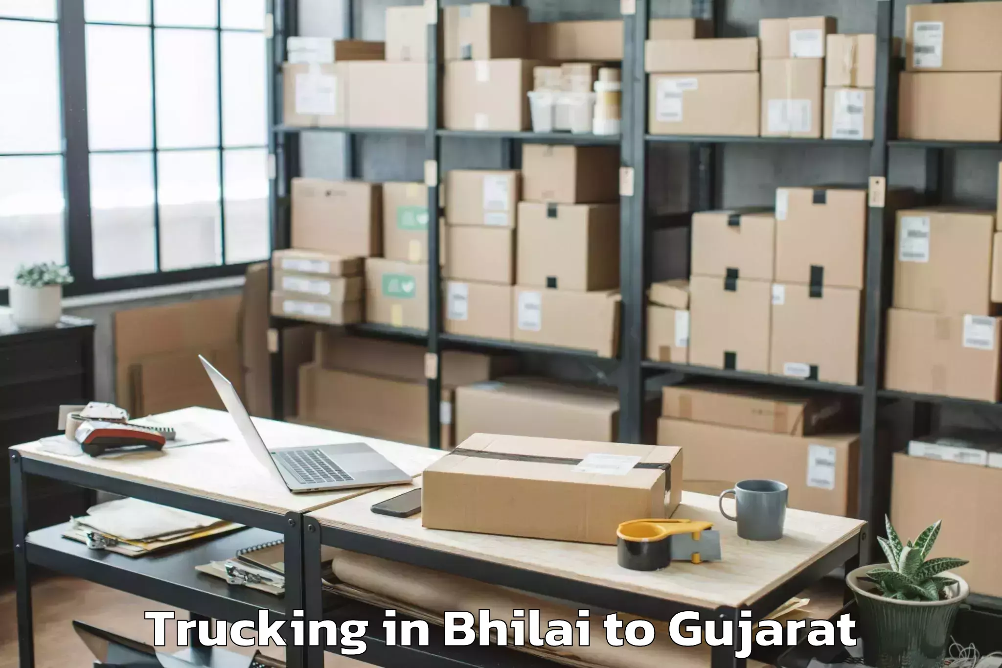 Bhilai to Dhari Trucking Booking